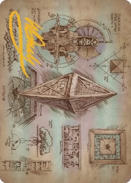 Keening Stone Art Card (Gold-Stamped Signature) [Art Series: The Brothers' War] 64