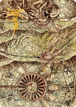 Phyrexian Processor Art Card (Gold-Stamped Signature) [Art Series: The Brothers' War] 70