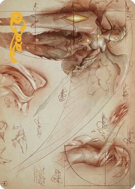 Platinum Angel Art Card (Gold-Stamped Signature) [Art Series: The Brothers' War] 71