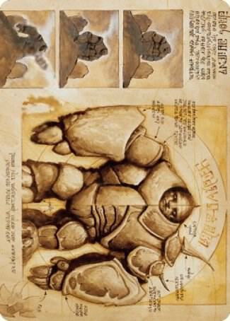 Precursor Golem Art Card [Art Series: The Brothers' War] 72