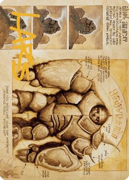 Precursor Golem Art Card (Gold-Stamped Signature) [Art Series: The Brothers' War] 72