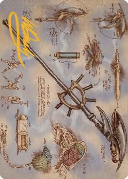 Staff of Domination Art Card (Gold-Stamped Signature) [Art Series: The Brothers' War] 79