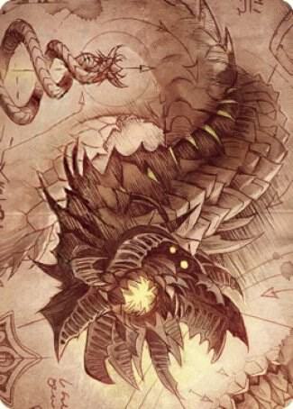 Wurmcoil Engine Art Card [Art Series: The Brothers' War] 81