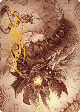 Wurmcoil Engine Art Card (Gold-Stamped Signature) [Art Series: The Brothers' War] 81