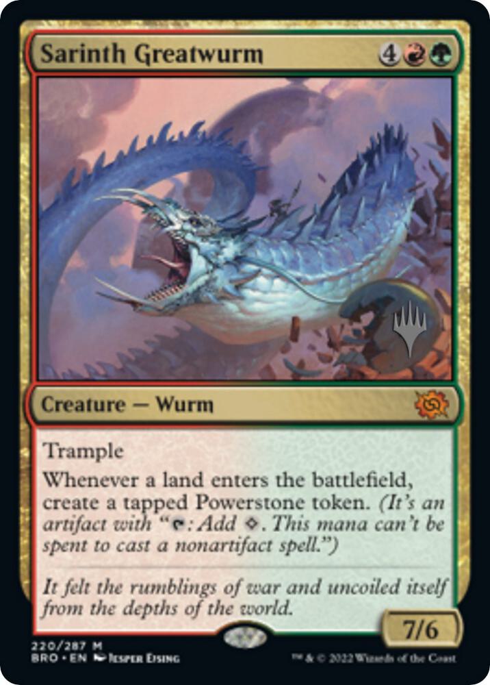 Sarinth Greatwurm [Promo Pack: The Brothers' War] 220