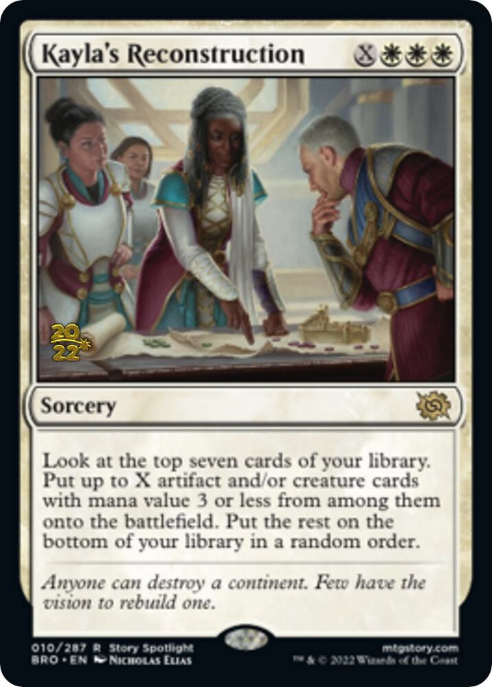 Kayla's Reconstruction [Prerelease Cards] 10