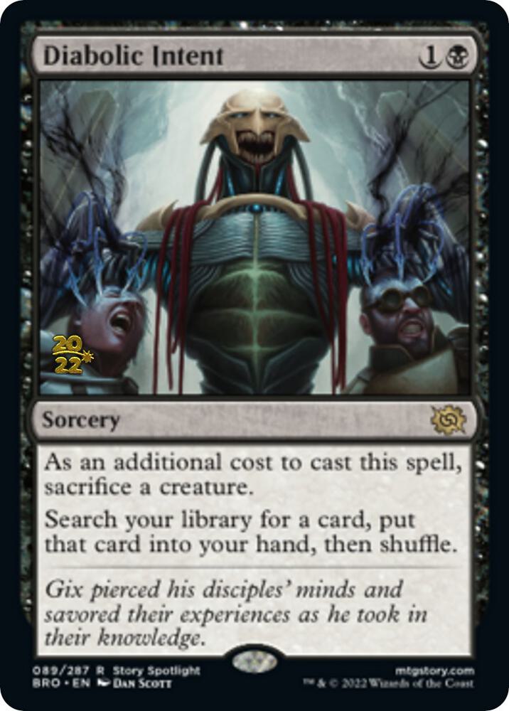 Diabolic Intent [Prerelease Cards] 89