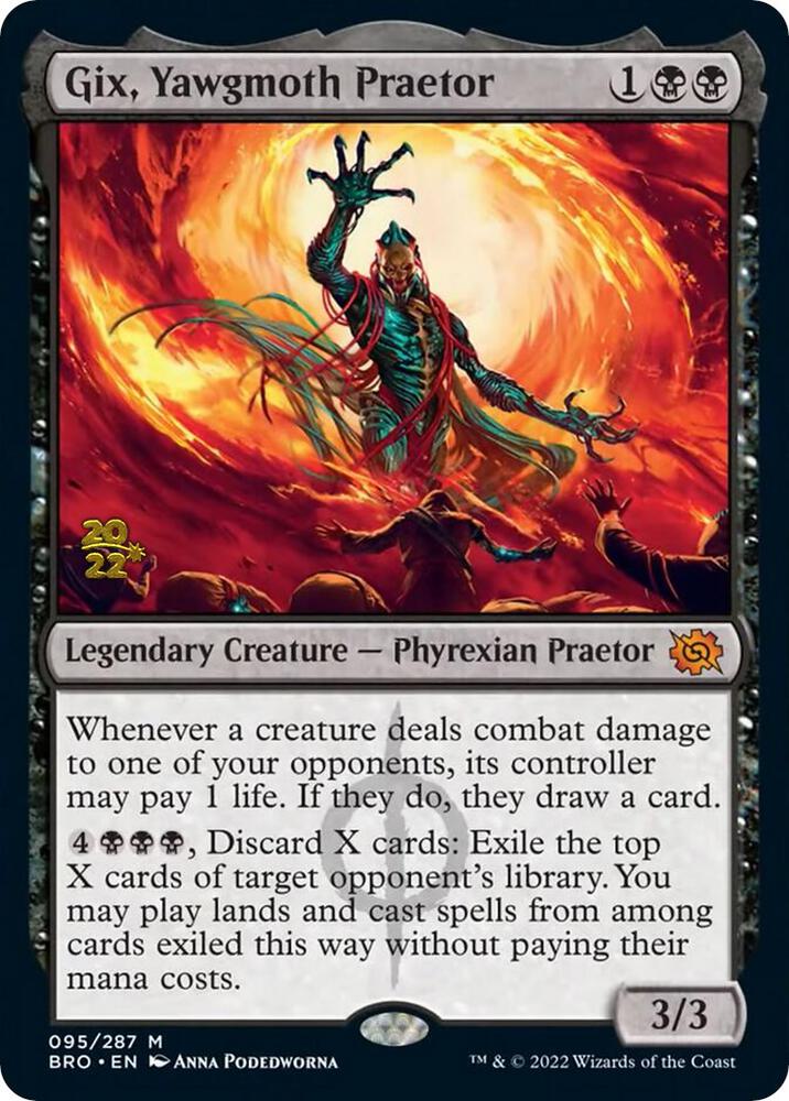 Gix, Yawgmoth Praetor [Prerelease Cards] 95