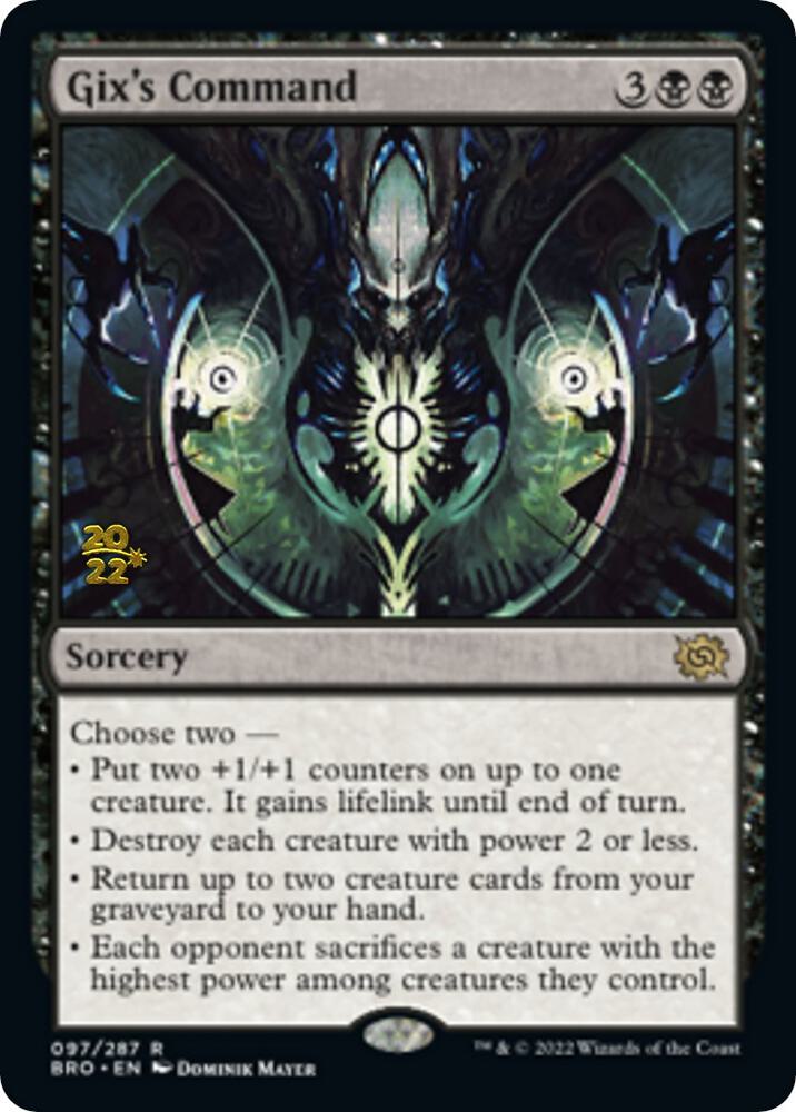 Gix's Command [Prerelease Cards] 97