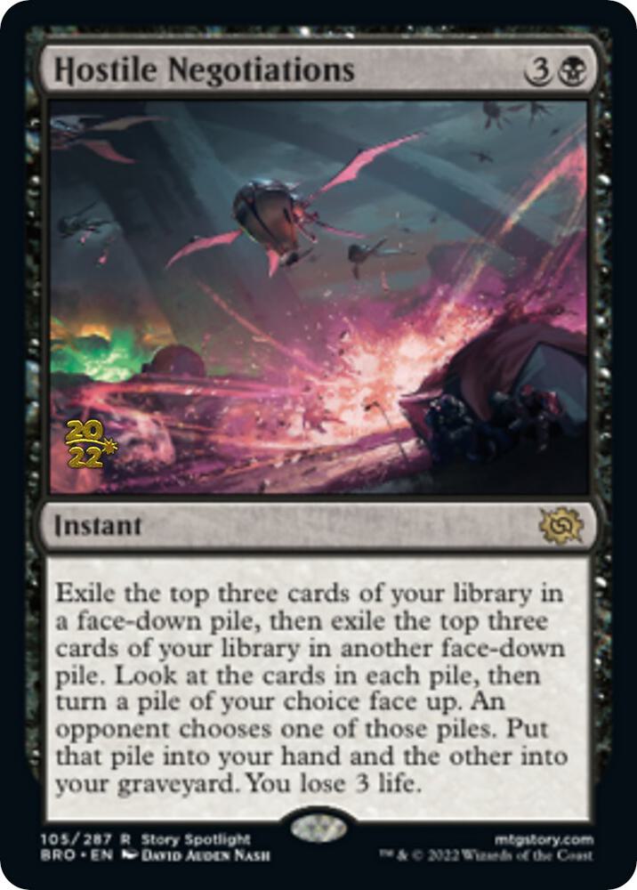 Hostile Negotiations [Prerelease Cards] 105
