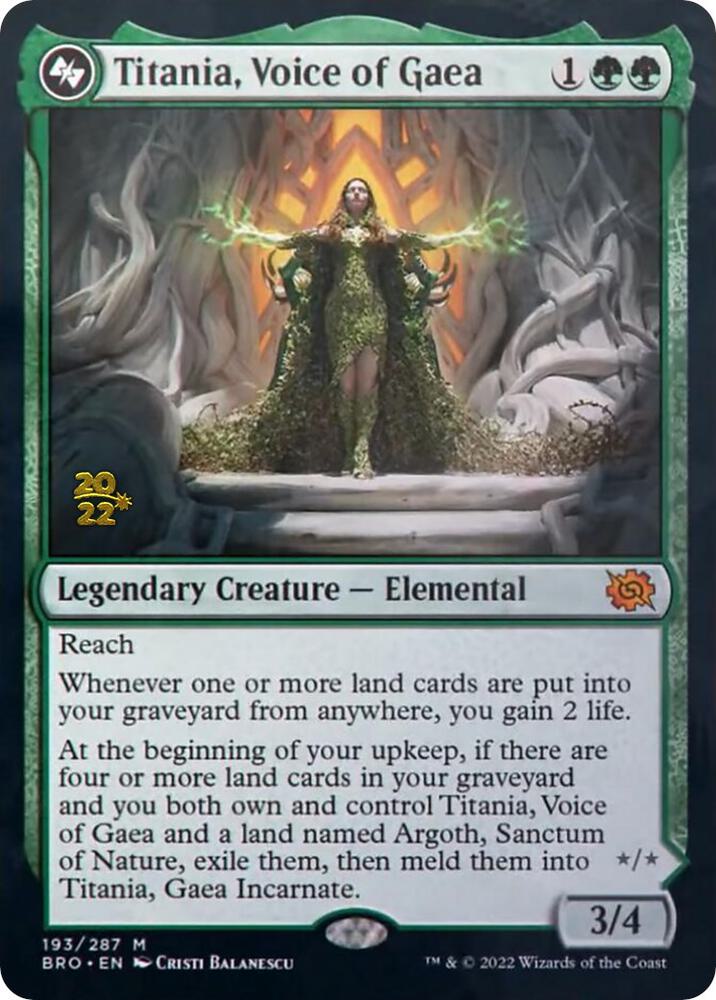 Titania, Voice of Gaea [Prerelease Cards] 193