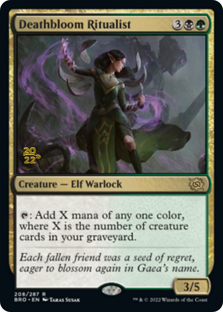 Deathbloom Ritualist [Prerelease Cards] 208