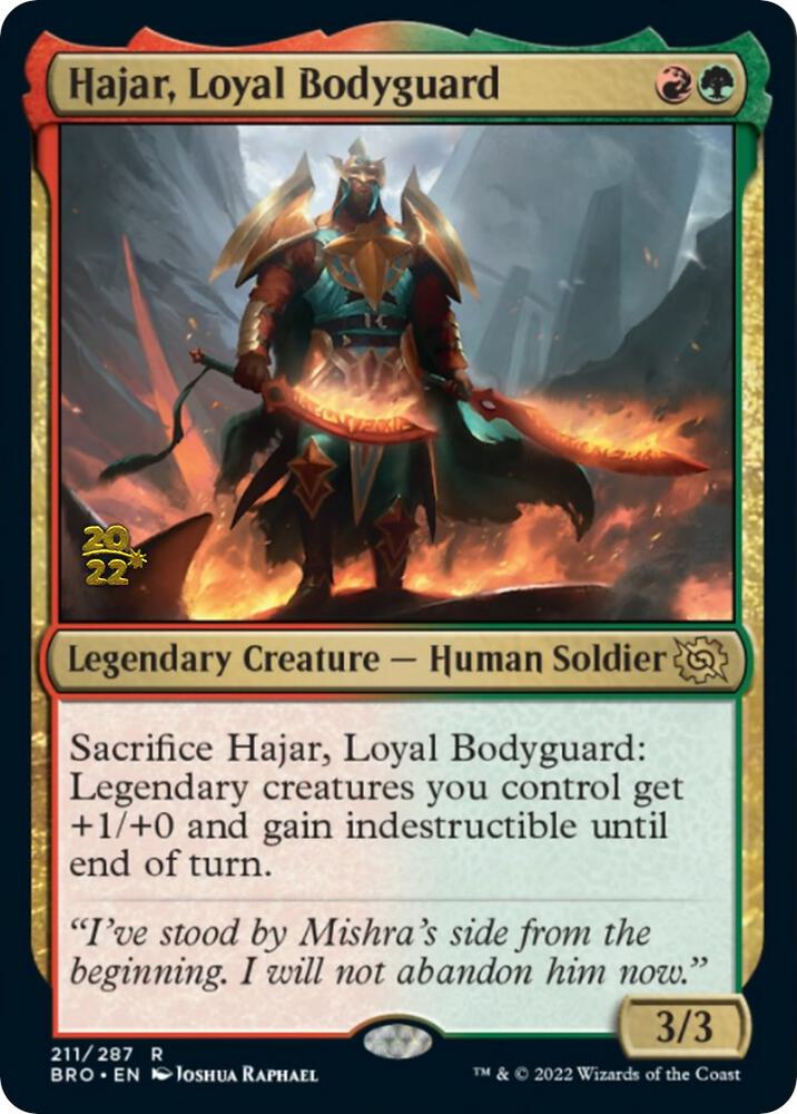Hajar, Loyal Bodyguard [Prerelease Cards] 211