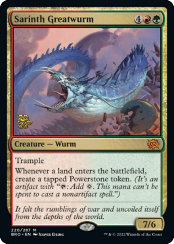 Sarinth Greatwurm [Prerelease Cards] 220