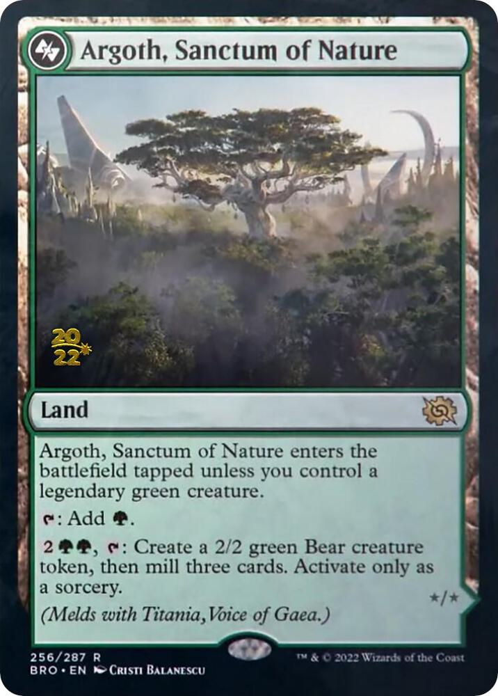 Argoth, Sanctum of Nature [Prerelease Cards] 256