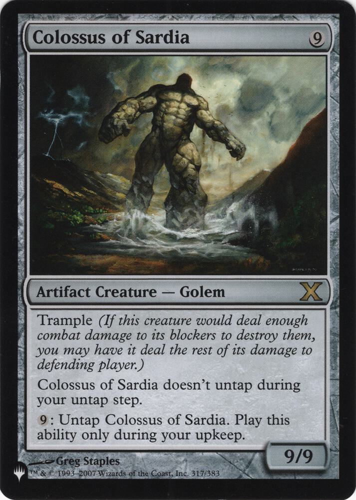 Colossus of Sardia [The List Reprints] 317/383