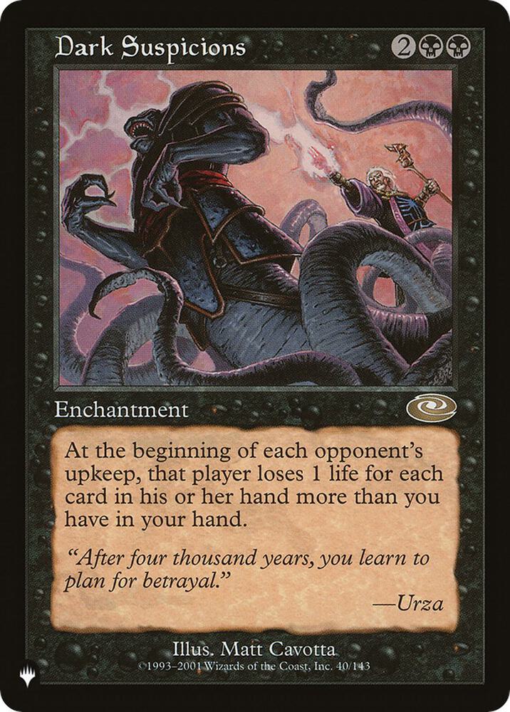 Dark Suspicions [The List Reprints] 40/143