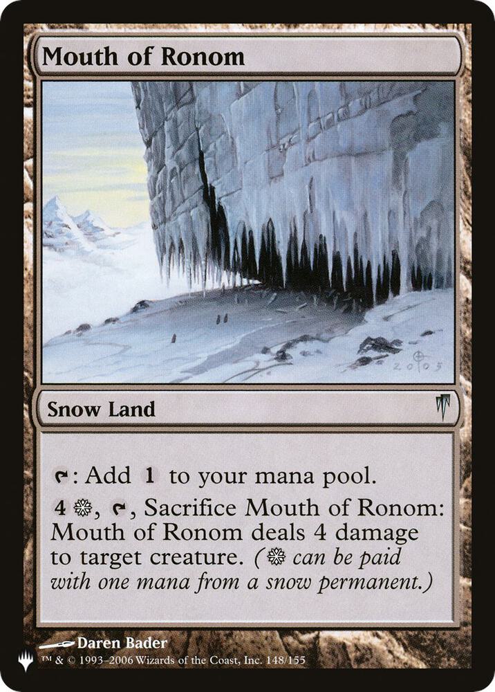 Mouth of Ronom [The List Reprints] 148/155