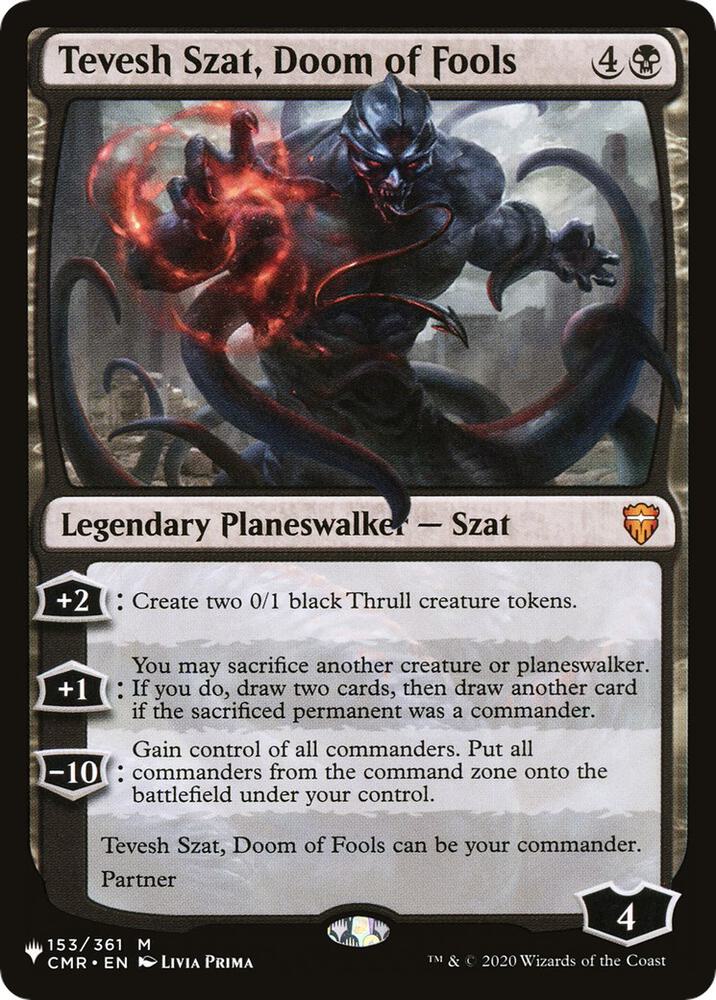Tevesh Szat, Doom of Fools [The List Reprints] 153/361