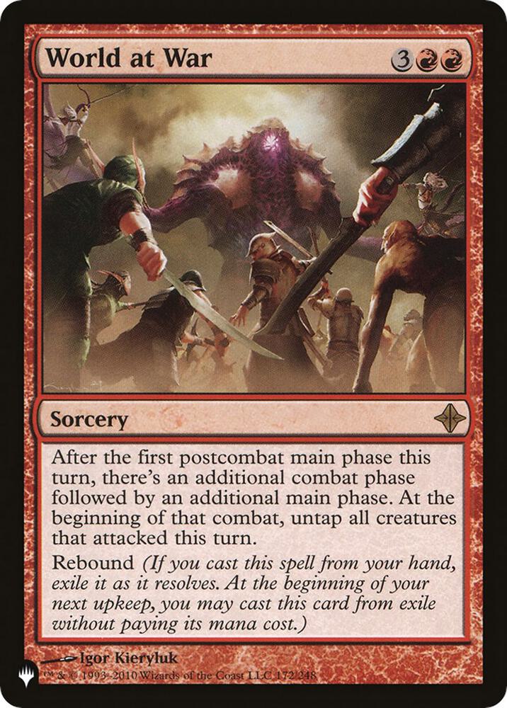 World at War [The List Reprints] 172/248