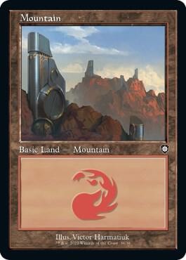Mountain (36) (Retro Frame) [Commander: The Brothers' War] 36