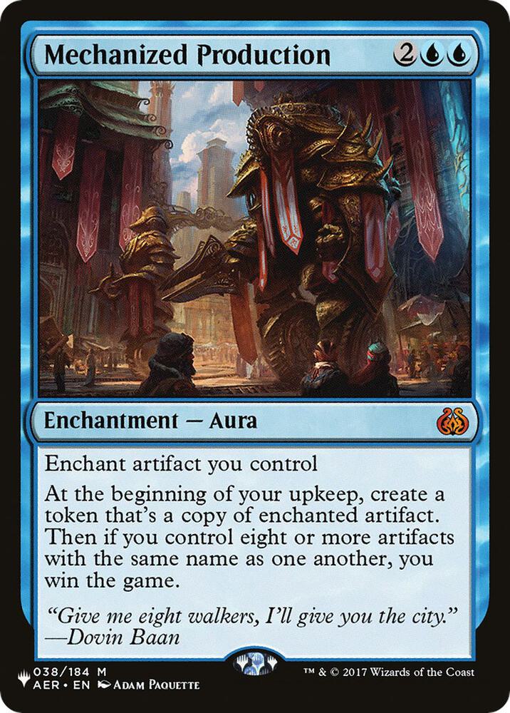Mechanized Production [The List Reprints] 038/184