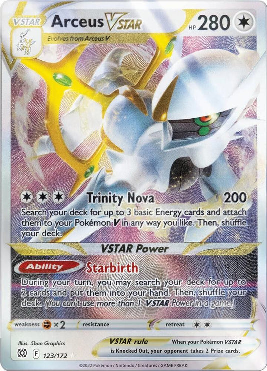 Arceus VSTAR - 123/172 (Metal Card) [Miscellaneous Cards & Products] 123/172