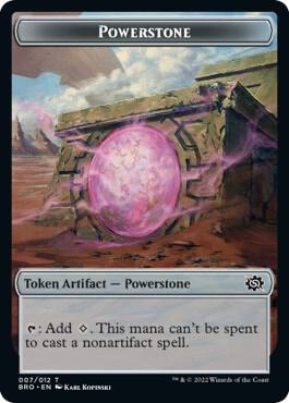 Powerstone // Construct (004) Double-Sided Token [The Brothers' War] 7 // 4