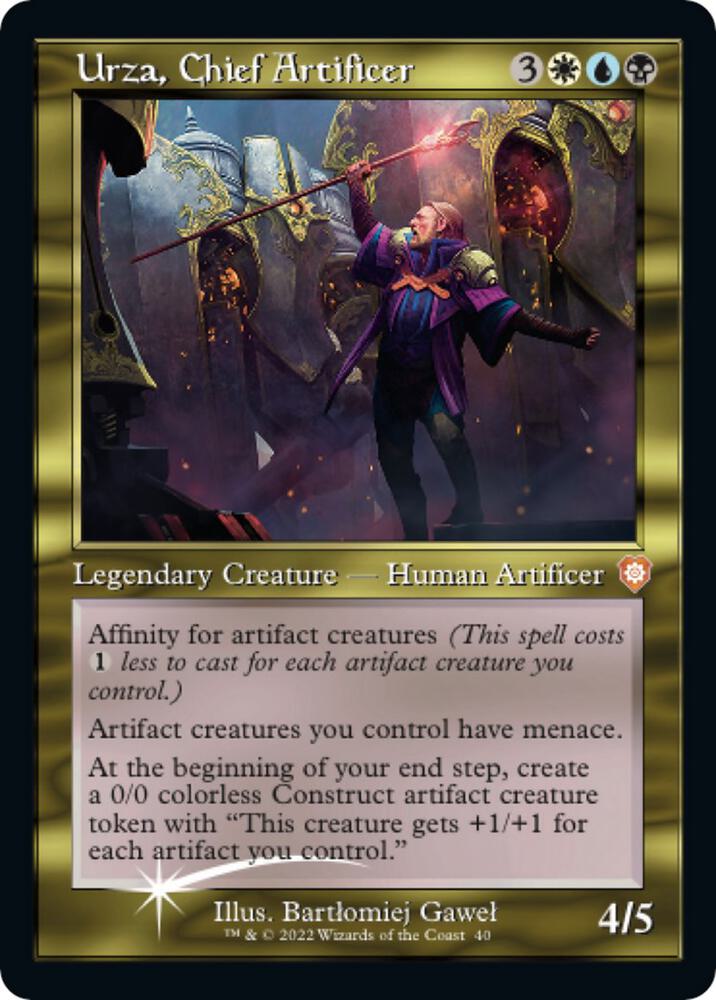 Urza, Chief Artificer (Display Commander) - Thick Stock [Commander: The Brothers' War] 40