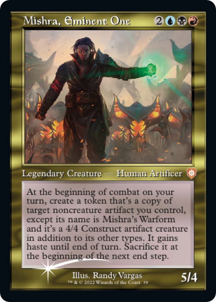 Mishra, Eminent One (Display Commander) - Thick Stock [Commander: The Brothers' War] 39