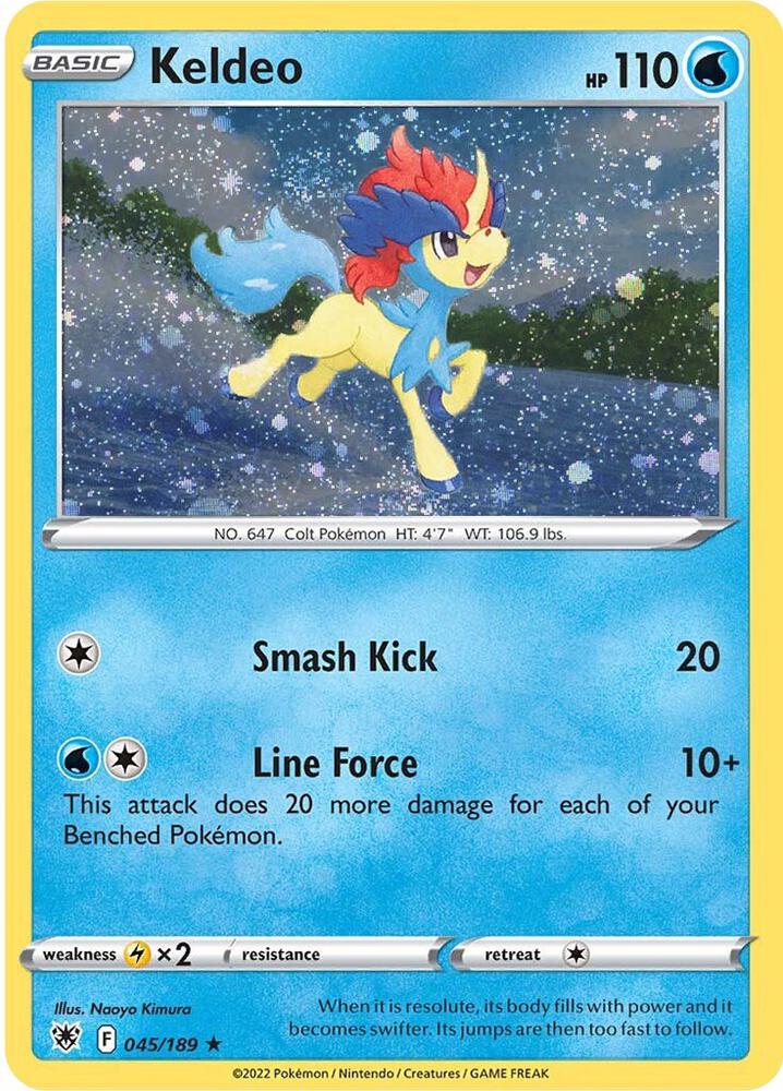 Keldeo - 045/189 (Cosmos Holo) [Miscellaneous Cards & Products] 045/189