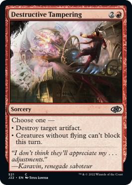 Destructive Tampering [Jumpstart 2022] 521