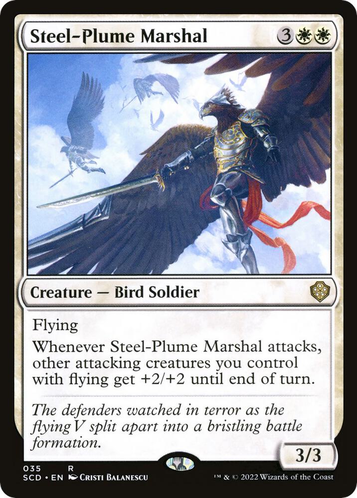 Steel-Plume Marshal [Starter Commander Decks] 35