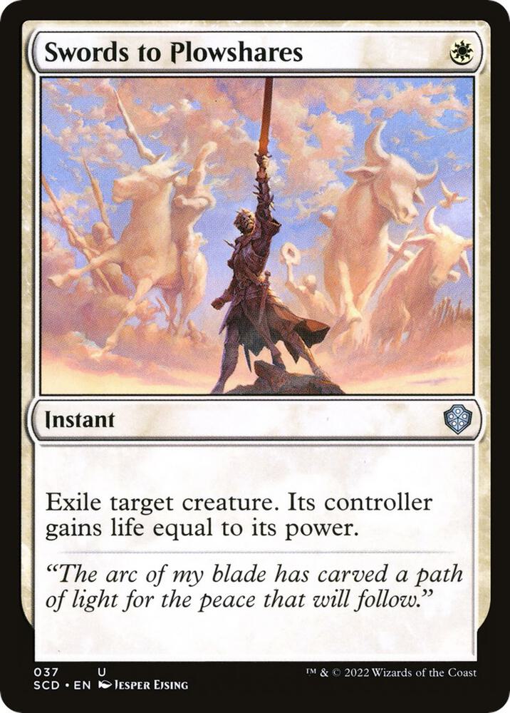 Swords to Plowshares [Starter Commander Decks] 37