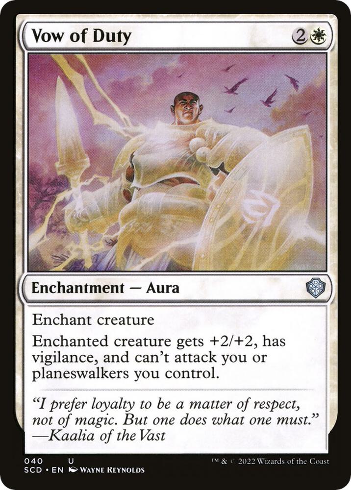 Vow of Duty [Starter Commander Decks] 40
