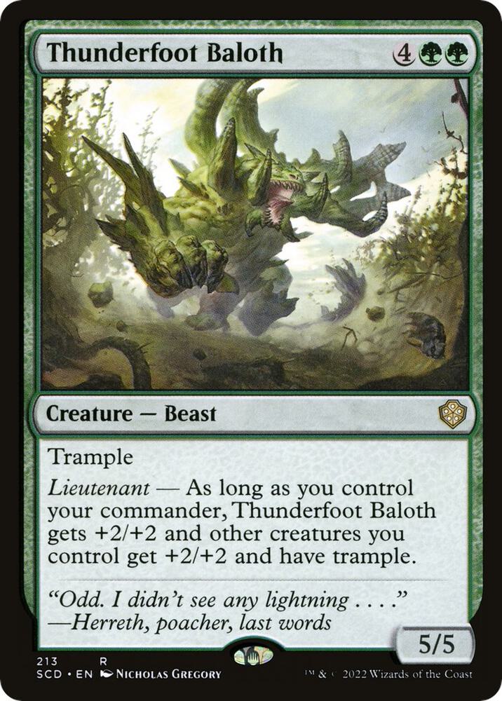 Thunderfoot Baloth [Starter Commander Decks] 213