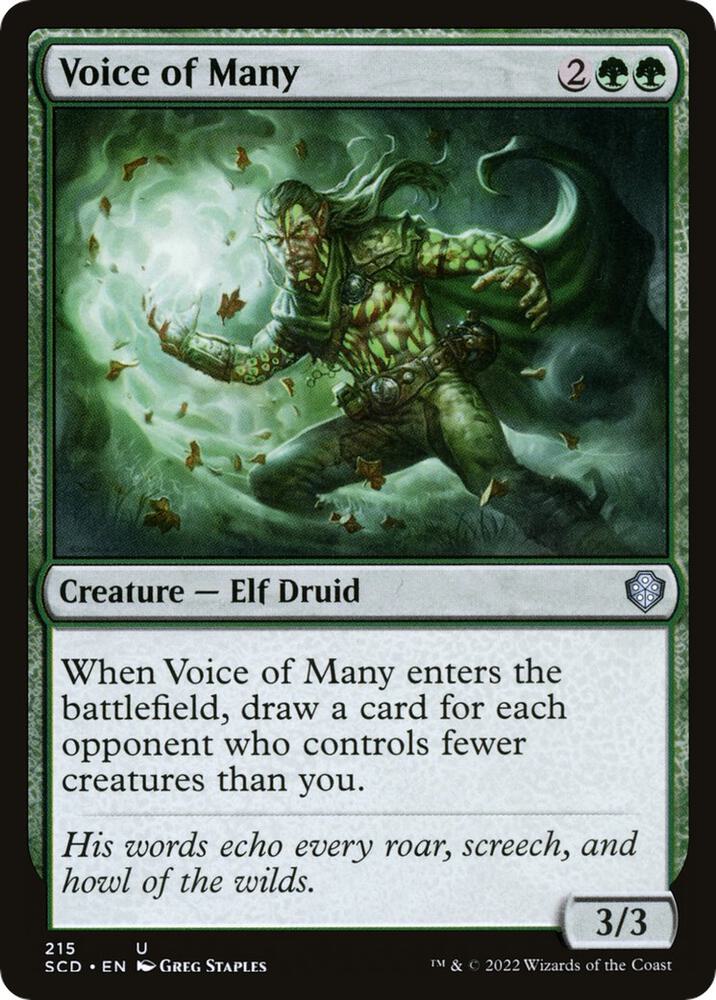 Voice of Many [Starter Commander Decks] 215