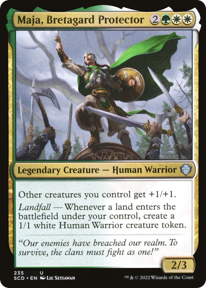 Maja, Bretagard Protector [Starter Commander Decks] 235