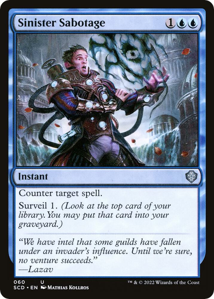 Sinister Sabotage [Starter Commander Decks] 60