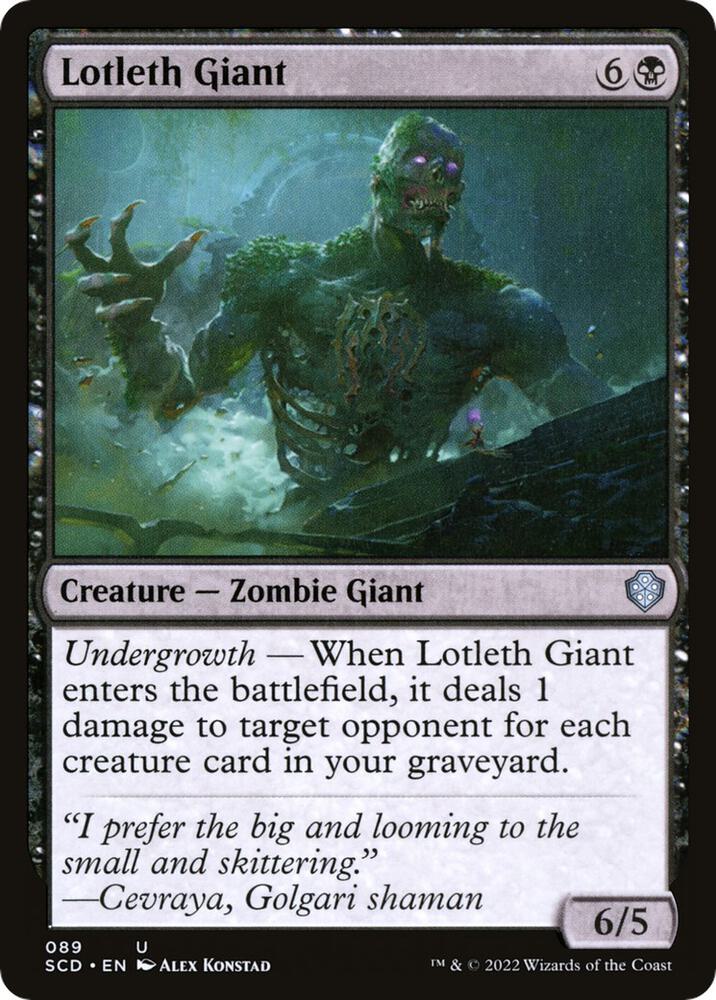 Lotleth Giant [Starter Commander Decks] 89
