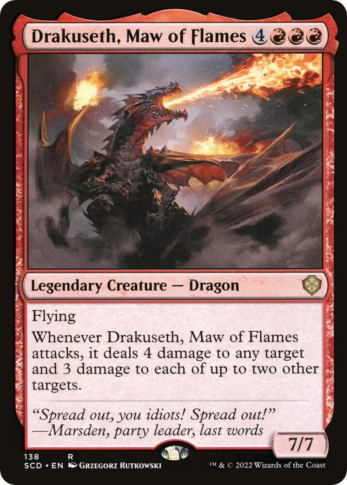 Drakuseth, Maw of Flames [Starter Commander Decks] 138