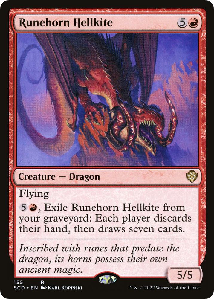 Runehorn Hellkite [Starter Commander Decks] 155