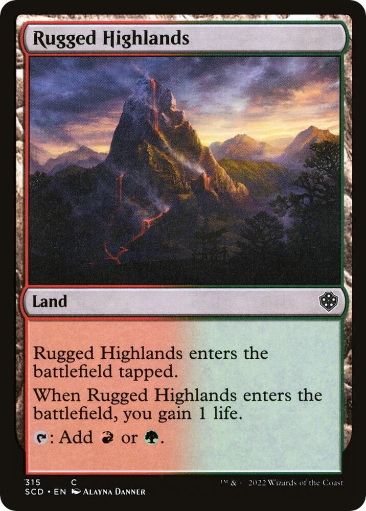 Rugged Highlands [Starter Commander Decks] 315