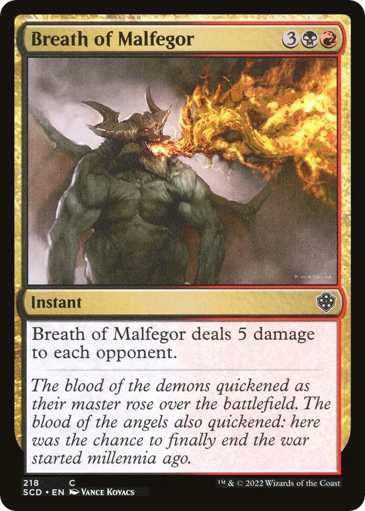 Breath of Malfegor [Starter Commander Decks] 218
