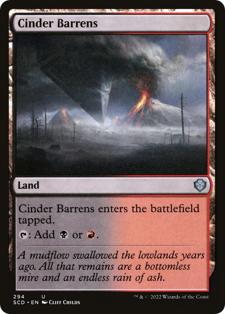 Cinder Barrens [Starter Commander Decks] 294