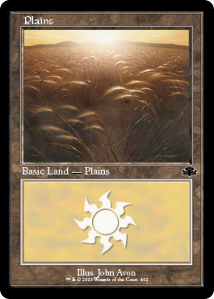 Plains (402) (Retro Frame) [Dominaria Remastered] 402