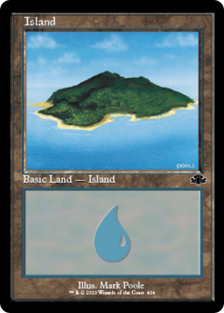 Island (404) (Retro Frame) [Dominaria Remastered] 404
