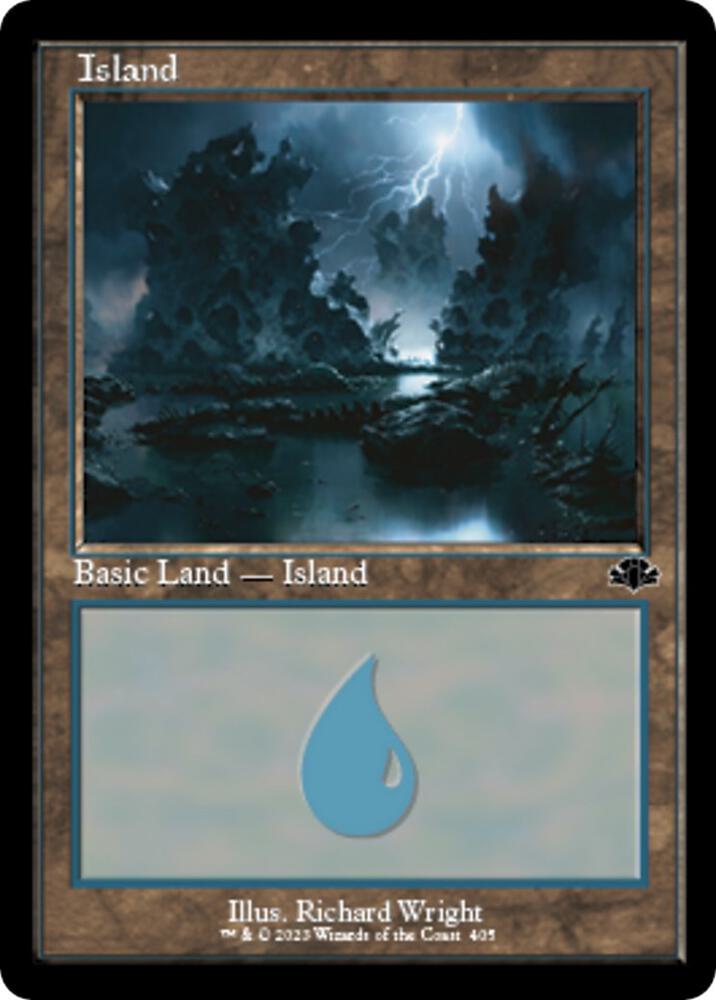 Island (405) (Retro Frame) [Dominaria Remastered] 405