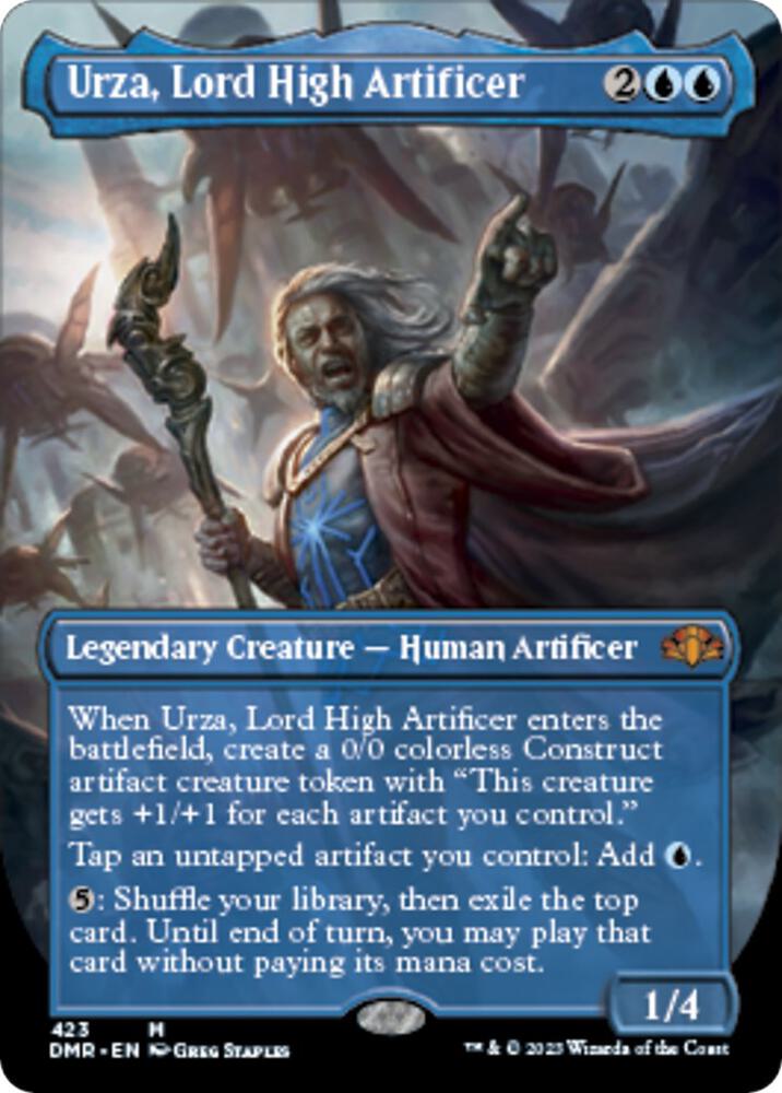 Urza, Lord High Artificer (Borderless) [Dominaria Remastered] 423