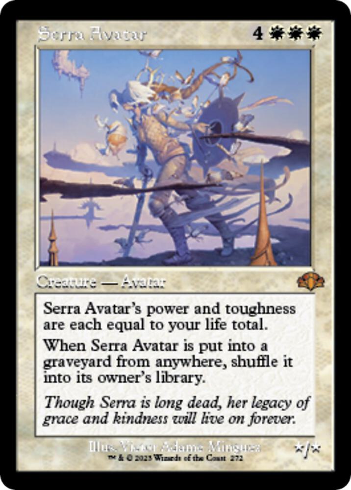 Serra Avatar (Retro Frame) [Dominaria Remastered] 272